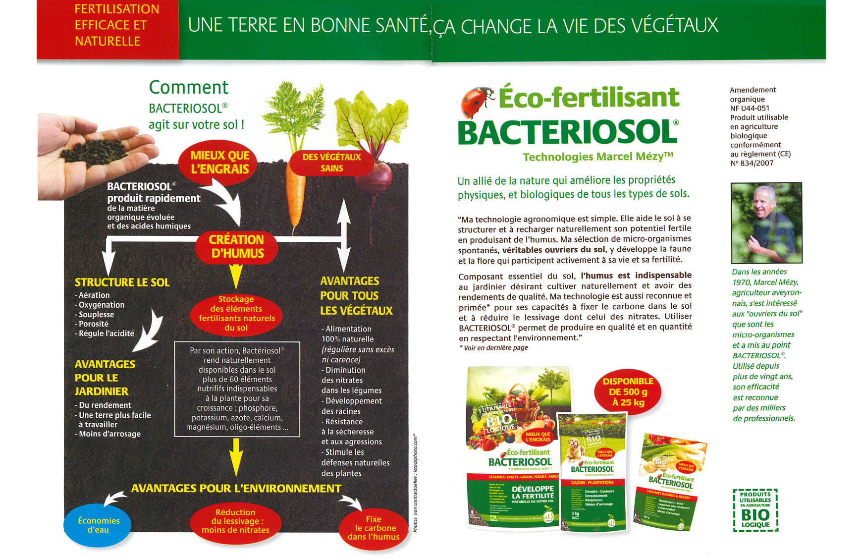 Bactériosol Polyvalent 15kg - Engrais Naturel - Couvre 500m² - Améliore Sol Et Plantes